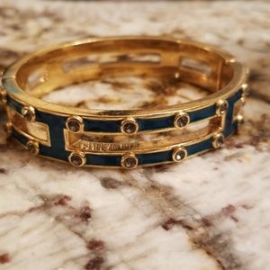 J Crew Teal Jeweled Bangle